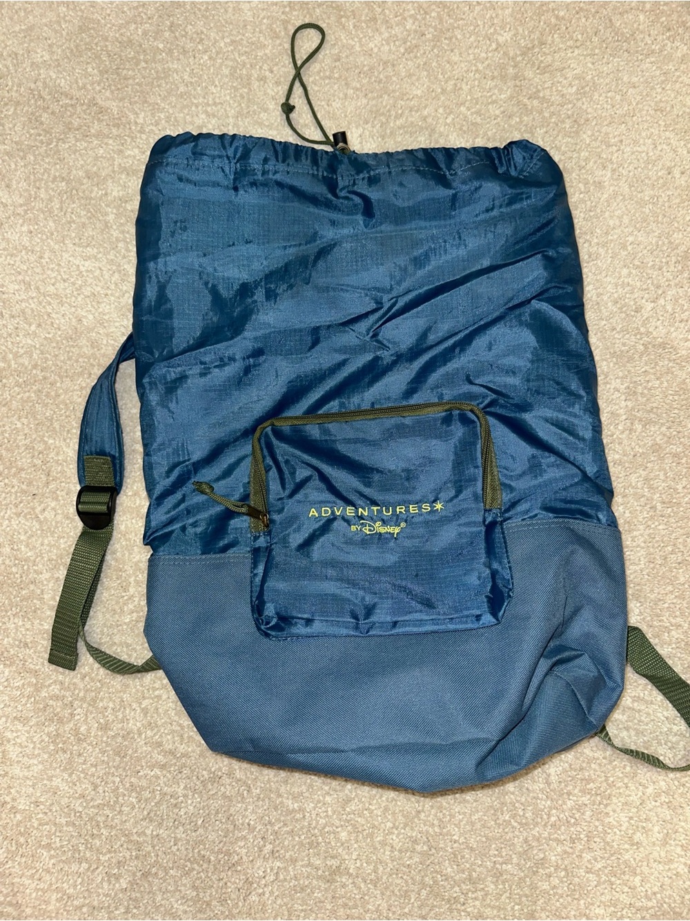 Adventures by Disney Blue Drawstring Backpack